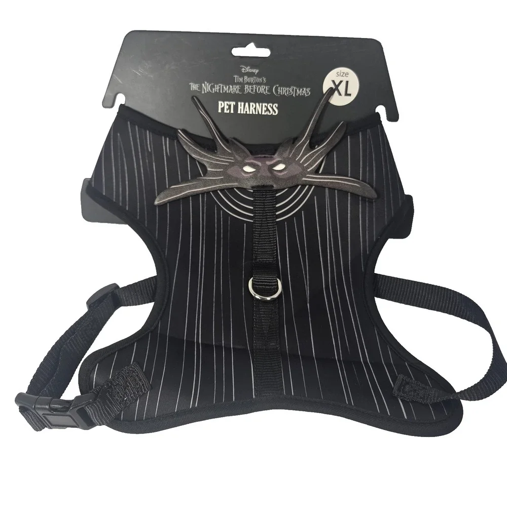 Disney Pet Harness Dog XL Black New Nightmare Before Christmas Jack Skellington